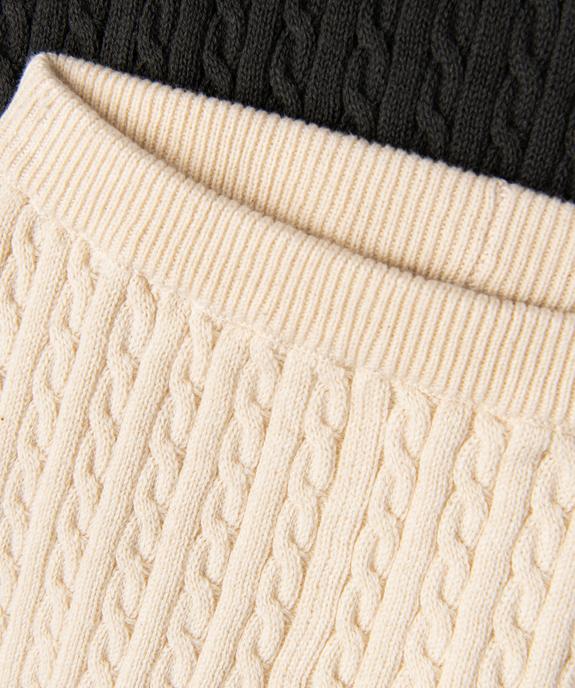 Legging torsadé bébé (lot de 2) vue2 - GEMO(BB COUCHE) - GEMO
