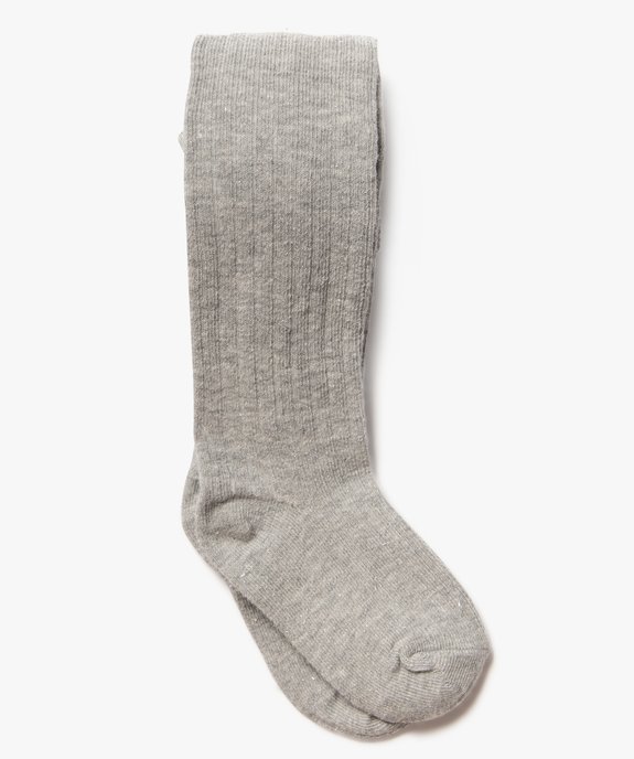Collant chaud pailleté bébé fille vue1 - GEMO 4G BEBE - GEMO