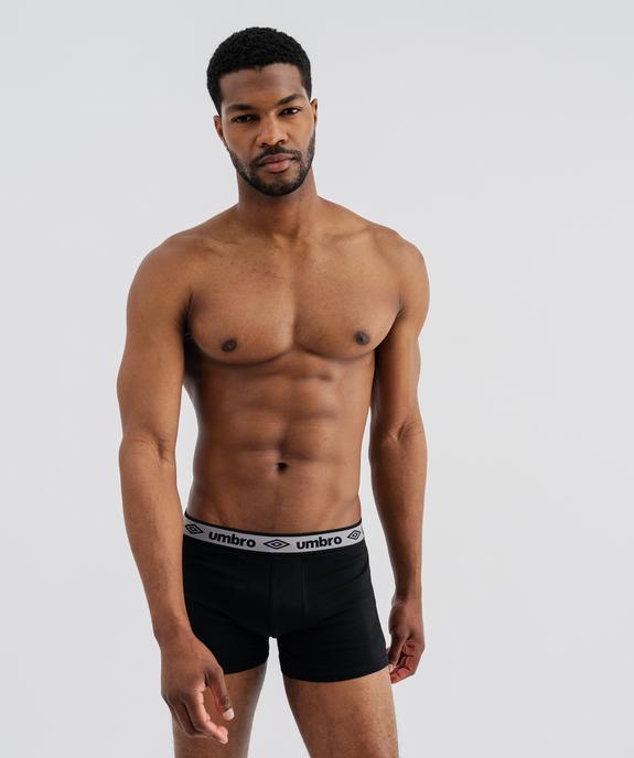 Boxers de sport en coton stretch homme (lot de 3) - Umbro vue5 - UMBRO - GEMO
