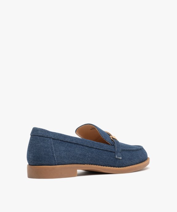 Mocassins en toile denim à bout effilée femme vue5 - FOLLOW ME - GEMO