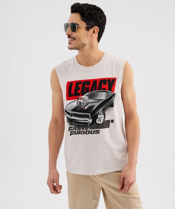 Débardeur avec motif voiture homme - Fast & Furious vue1 - FAST & FURIOUS - GEMO