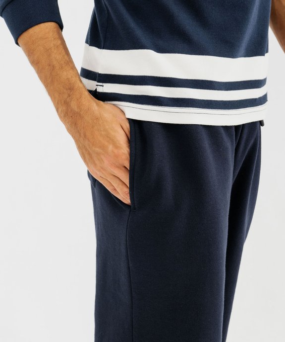 Pantalon de jogging intérieur molletonné homme vue2 - GEMO 4G HOMME - GEMO