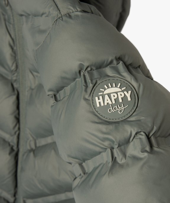 Blouson bébé garçon à capuche matelassage épais vue2 - GEMO 4G BEBE - GEMO