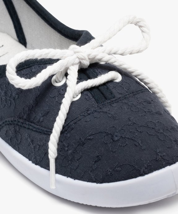 Ballerines en toile avec lacets cordelette femme - Valentina Baldano vue13 - VALENTINA BALDA - GEMO