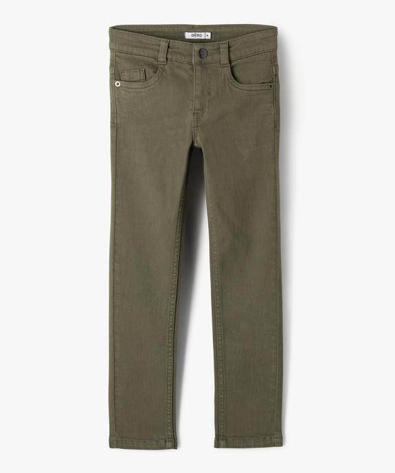 Pantalon chino slim 5 poches garçon vue1 - GEMO (ENFANT) - GEMO