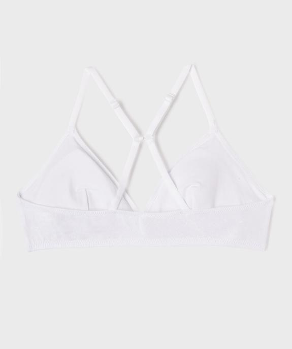 Soutien-gorge pailleté dos nageur avec mousse amovibles fille vue3 - GEMO (JUNIOR) - GEMO
