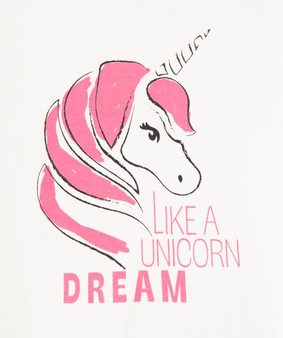 Tee-shirt à manches longues avec motif fille vue2 - GEMO (ENFANT) - GEMO