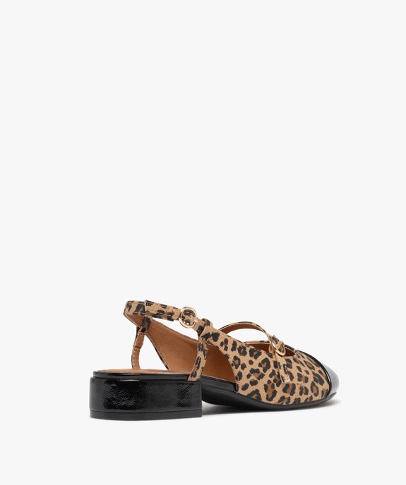 Escarpins sling-back avec bout verni femme vue5 - FOLLOW ME - GEMO