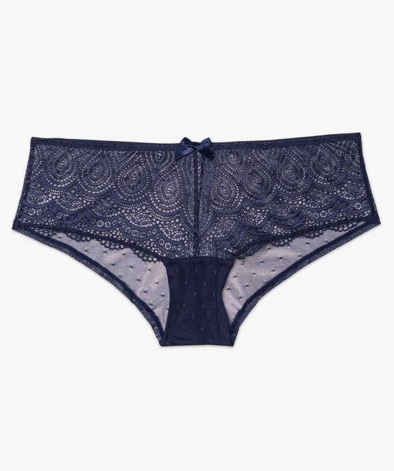 Shorty en dentelle et tulle femme (lot de 2) vue8 - GEMO(HOMWR FEM) - GEMO