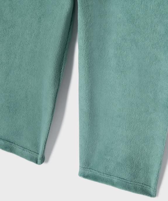 Pyjama 2 pièces en velours avec motif biche brodé bébé fille vue3 - GEMO 4G BEBE - GEMO
