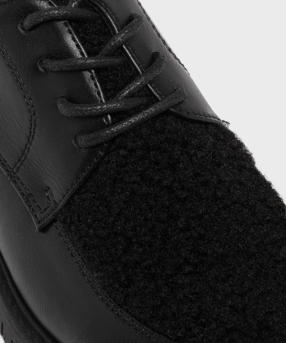 Derbies multimatière à semelle crantée femme vue7 - FOLLOW ME - GEMO