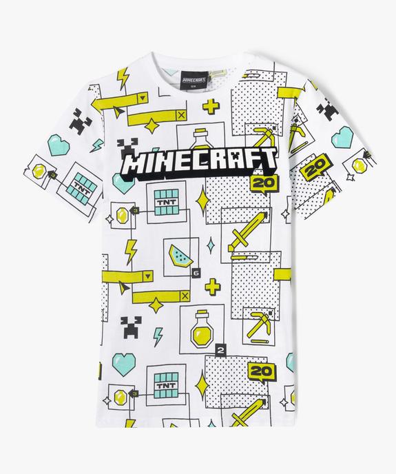 Tee-shirt Minecraft imprimé garçon vue1 - MINECRAFT - GEMO