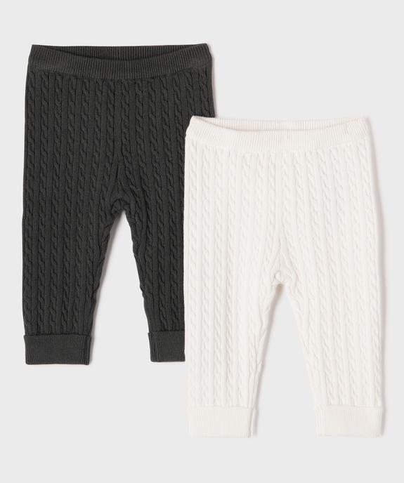 Legging torsadé bébé (lot de 2) vue1 - GEMO(BB COUCHE) - GEMO
