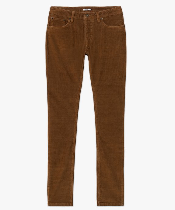 Pantalon homme en velours fines côtes extensible vue4 - GEMO (HOMME) - GEMO