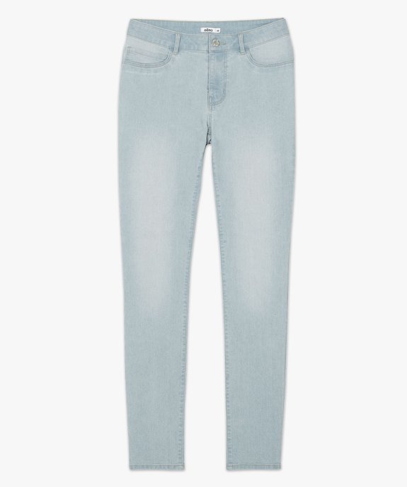 Jean femme délavé coupe slim vue11 - GEMO 4G FEMME - GEMO