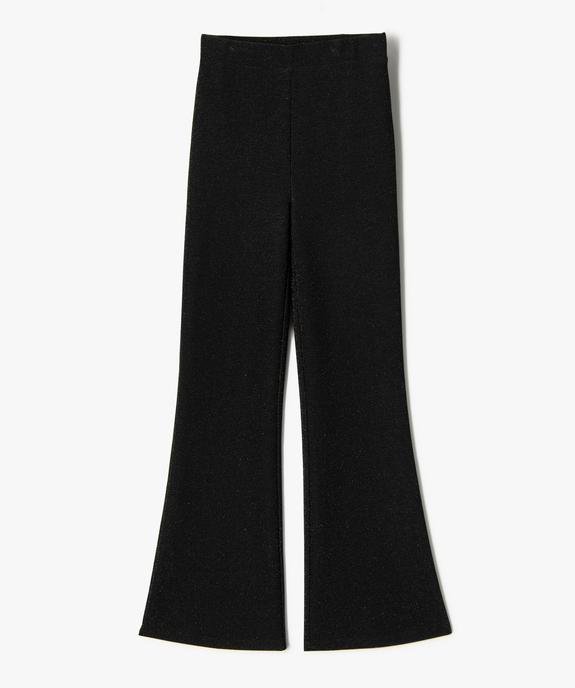 Pantalon flare en maille pailletée fille vue2 - GEMO (JUNIOR) - GEMO