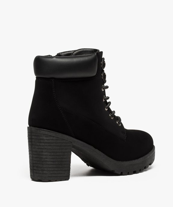Boots femme à talon et semelle crantée vue4 - VALENTINA BALDA - GEMO