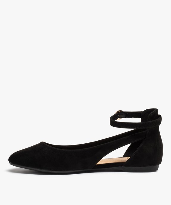Ballerines femme à talon plat unies avec bride cheville vue4 - VALENTINA BALDA - GEMO