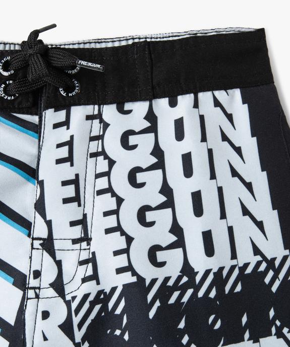 Short de bain garçon imprimé streetwear - Freegun vue2 - FREEGUN - GEMO
