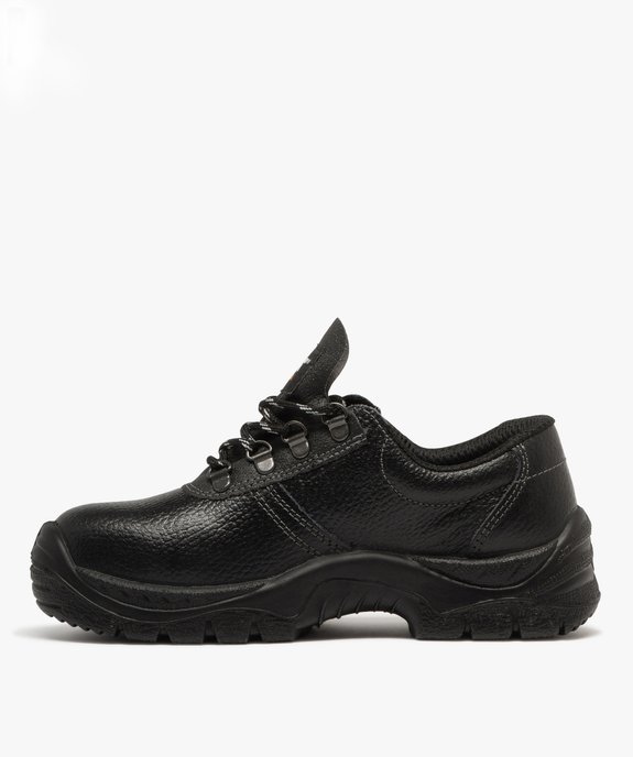 Chaussures de sécurité femme low-cut dessus en cuir grainé uni  vue3 - GEMO (EQUIPT) - GEMO