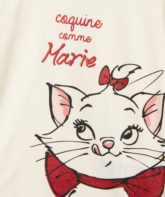 Tee-shirt fille avec motif Les Aristochats - Disney vue2 - DISNEY CLASSIQU - GEMO