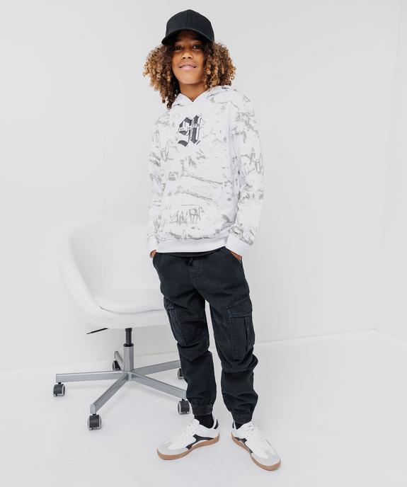 Pantalon cargo en toile garçon vue6 - GEMO (JUNIOR) - GEMO