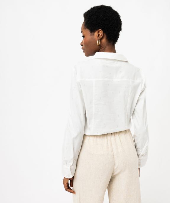 Chemise à manches longues à motifs pailletés femme vue3 - GEMO(FEMME PAP) - GEMO
