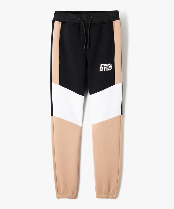 Jogging slim à découpes garçon vue1 - GEMO (JUNIOR) - GEMO