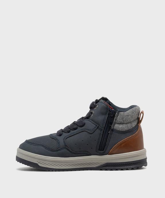 Baskets montantes tige multi-matières garçon - Lee Cooper vue3 - LEE COOPER - GEMO