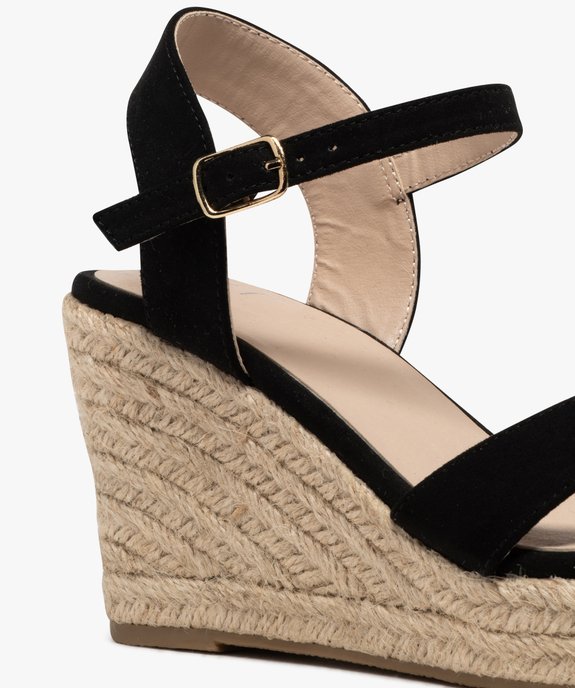 Sandales femme à talon compensé et brides unies vue12 - VALENTINA BALDA - GEMO