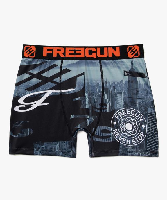 Boxer homme à motif gratte-ciel et ceinture contrastée vue1 - FREEGUN - GEMO