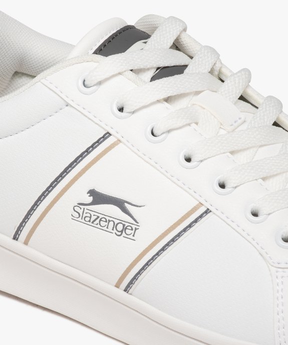 Baskets homme unies à fines bandes colorées - Slazenger vue6 - SLAZENGER - GEMO
