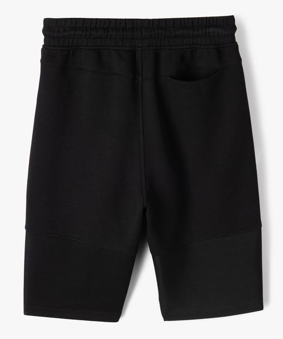 Bermuda de sport bi-matières avec ceinture élastique garçon vue5 - GEMO (JUNIOR) - GEMO