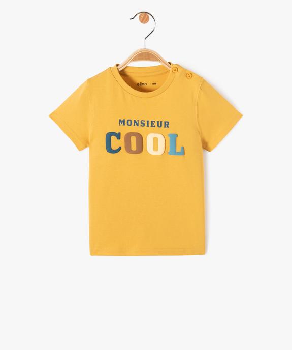 Tee-shirt imprimé manches courtes bébé garçon vue1 - GEMO(BEBE DEBT) - GEMO