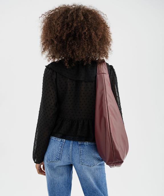 Chemise en voile à motifs plumetis coupe courte femme vue5 - GEMO(FEMME PAP) - GEMO