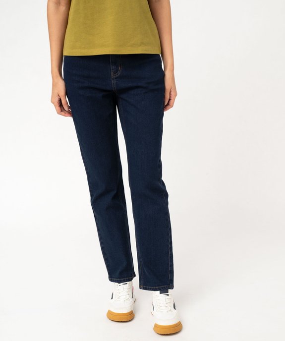 Jean Regular taille haute femme - Longueur L26 vue2 - GEMO(FEMME PAP) - GEMO