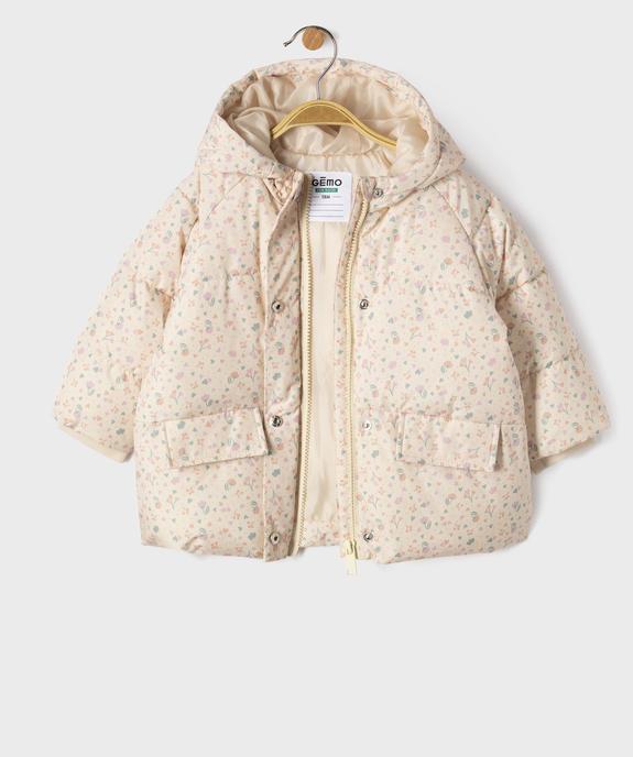 Doudoune à capuche bébé fille vue2 - GEMO(BEBE DEBT) - GEMO