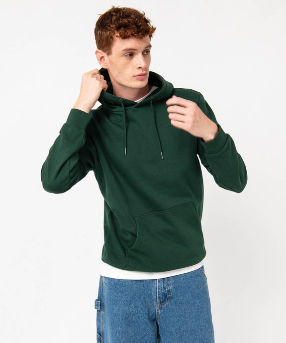 Sweat à capuche intérieur molletonné homme vue2 - GEMO 4G HOMME - GEMO