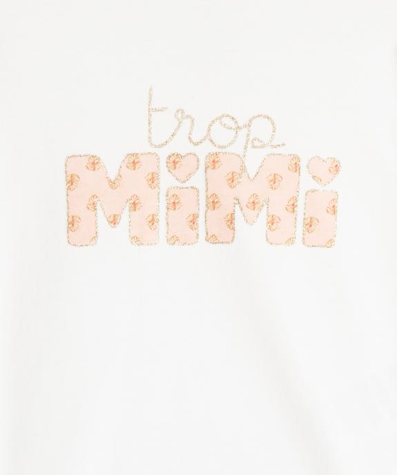 Tee-shirt manches longues imprimé pailleté bébé fille vue2 - GEMO 4G BEBE - GEMO