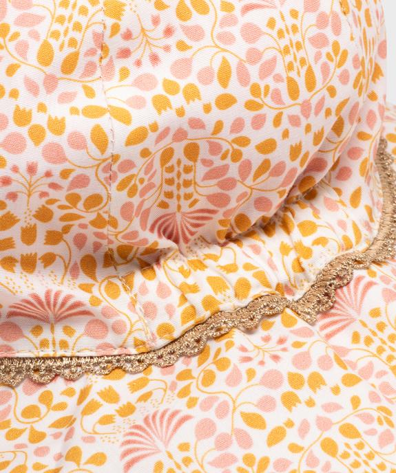 Chapeau bob réversible en toile de coton bébé fille - LuluCastagnette vue3 - LULUCASTAGNETTE - GEMO