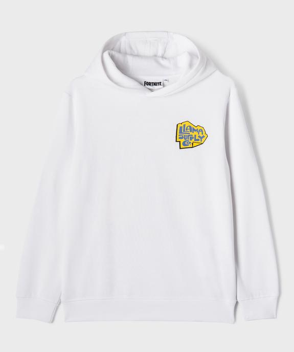 Sweat à capuche avec large motif dos garçon - Fortnite vue1 - FORTNITE - GEMO