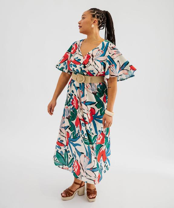 Robe fluide imprimée femme grande taille vue2 - GEMO (G TAILLE) - GEMO