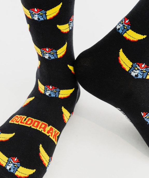 Chaussettes motif robot homme dans boite cadeau (lot de 2) - Freegun X Goldorak vue3 - FREEGUN - GEMO