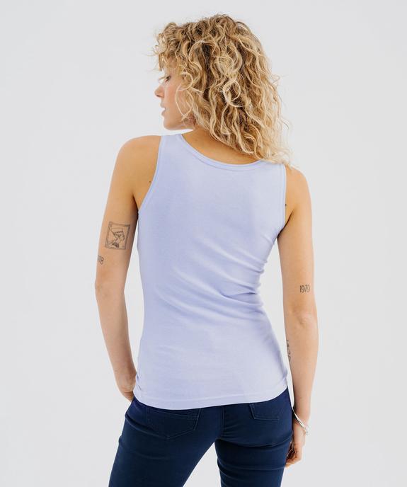 Débardeur à col rond femme vue3 - GEMO 4G FEMME - GEMO