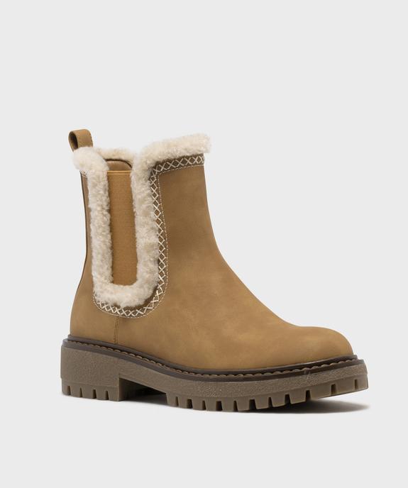 Chelsea boots avec semelle crantée femme - 5 Miles vue3 - 5 MILES - GEMO