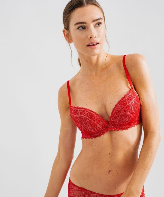Soutien-gorge push-up aux reflets pailletés femme vue1 - GEMO(HOMWR FEM) - GEMO