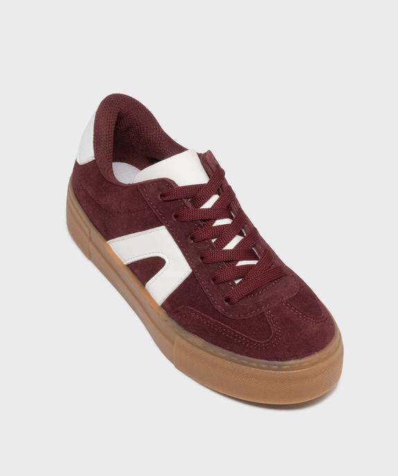 Baskets dessus cuir avec patchs léopard femme - Camps United vue6 - CAMPS - GEMO