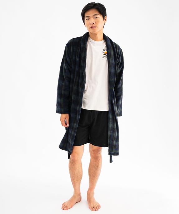 Robe de chambre en velours motif tartan homme - GEMO(HOMWR HOM) Robe de chambre en velours motif tartan homme vue1 - GEMO(HOMWR HOM) - GEMO