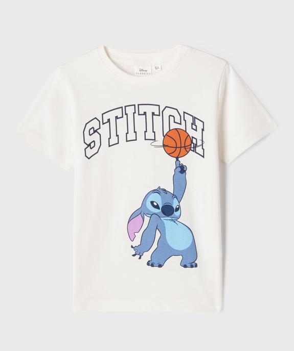 Tee-shirt manches courtes imprimé garçon - Stitch vue2 - LILO & STITCH - GEMO