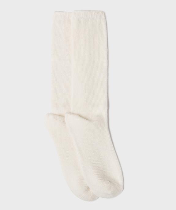 Chaussettes hautes unies femme vue1 - GEMO(HOMWR FEM) - GEMO